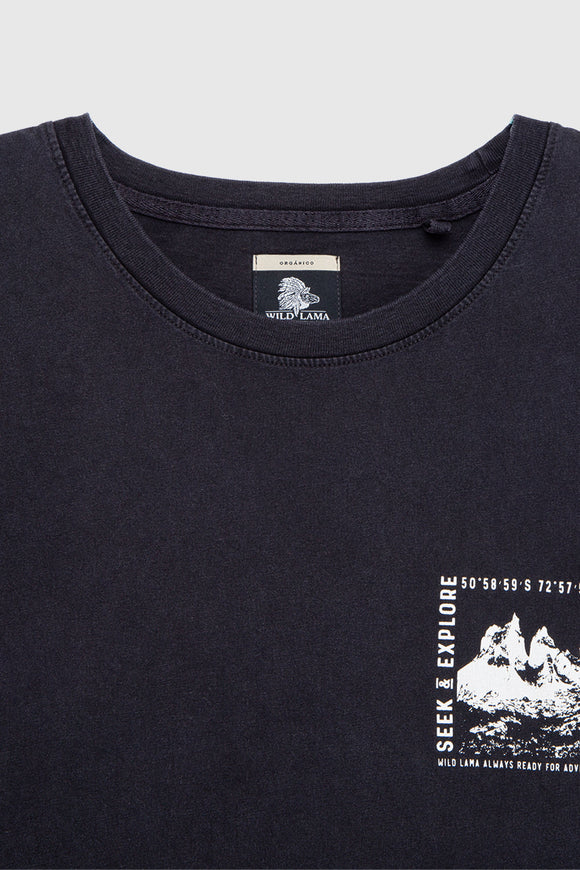 Polera Soles Orgánica Negra Hombre