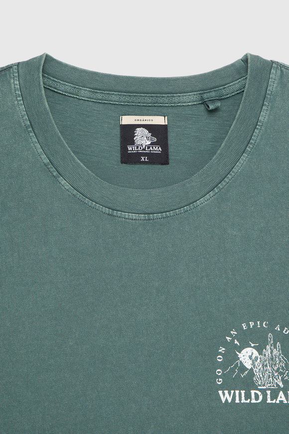 Polera Soles Orgánica Petróleo Hombre