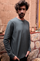Polera Vilo Reciclada Verde Hombre-1