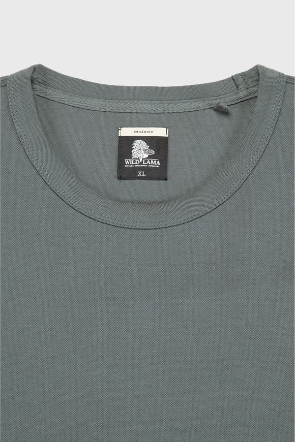 Polera Vilo Reciclada Verde Hombre