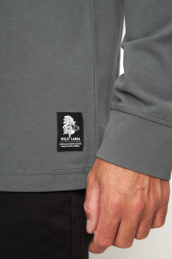 Polera Vilo Reciclada Verde Hombre