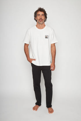 Polera Bat Parche Orgánica Zorro Blanco Hombre - 0
