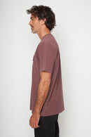 Polera Bat Parche Orgánica Burdeo Puma Hombre-3