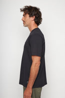 Polera Bat Parche Orgánica Negra Cóndor Hombre-4