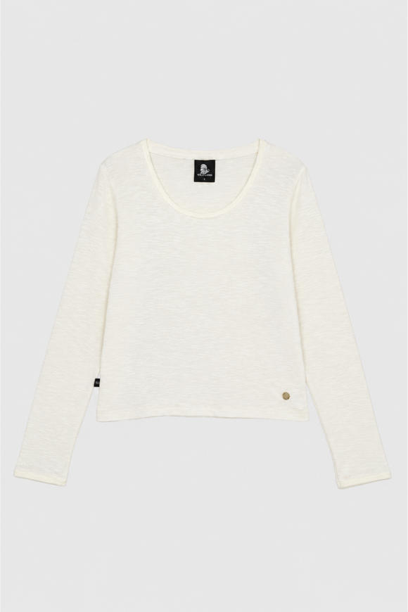 Polera Muri Orgánica Beige Mujer