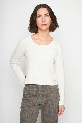 Polera Muri Orgánica Beige Mujer - 0
