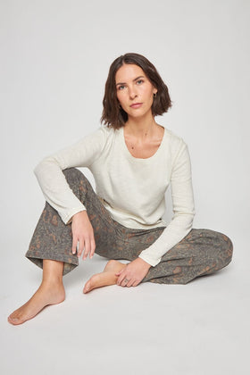 Polera Muri Orgánica Beige Mujer