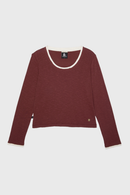 Polera Muri Orgánica Burdeo Mujer-7