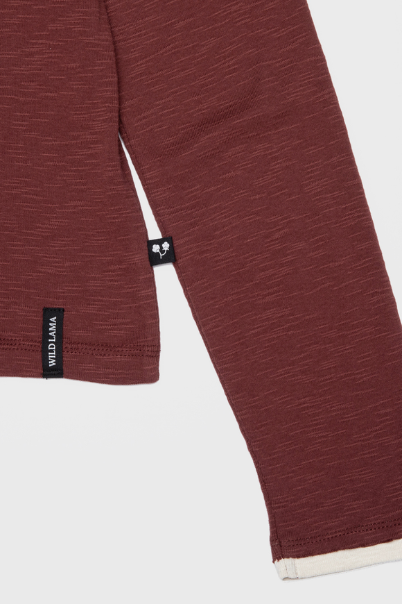 Polera Muri Orgánica Burdeo Mujer