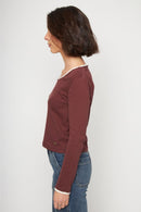 Polera Muri Orgánica Burdeo Mujer-4
