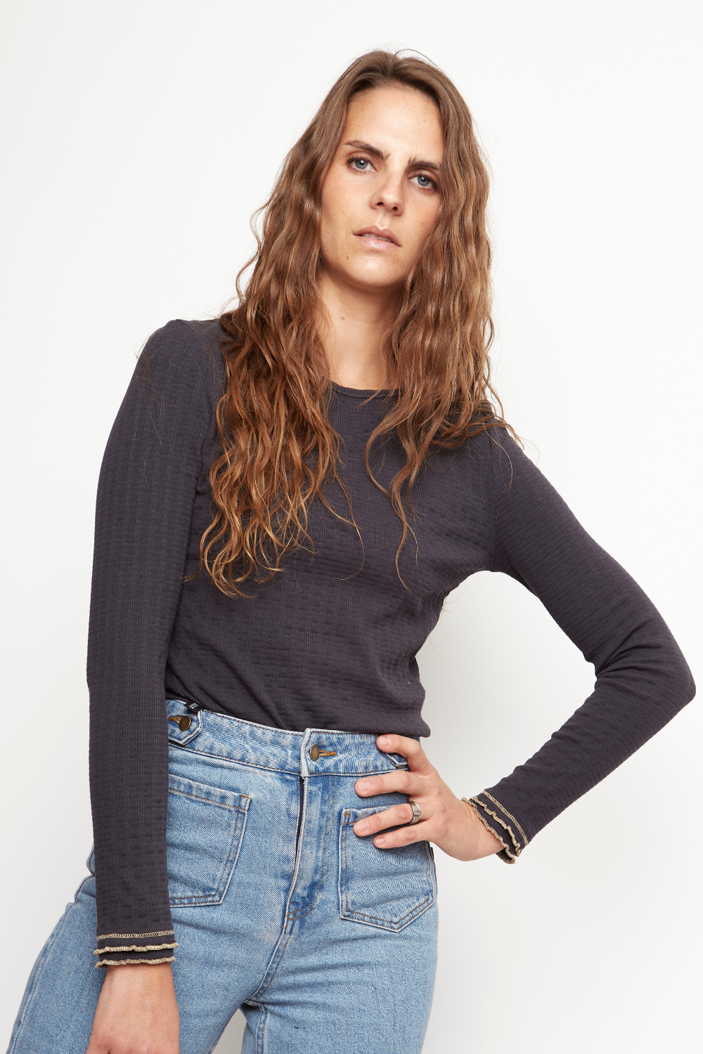 Polera Pampa Orgánica Marengo Mujer - 0