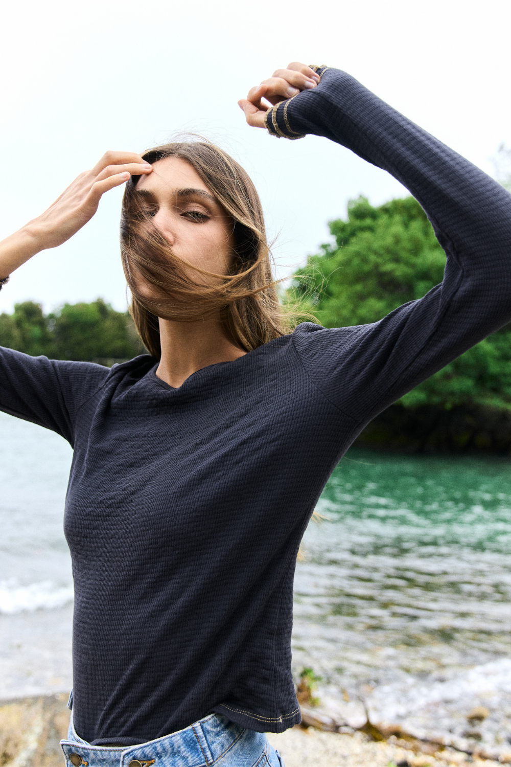 Polera Pampa Orgánica Marengo Mujer