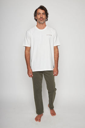Polera Rolan Orgánica Blanca Hombre - 0