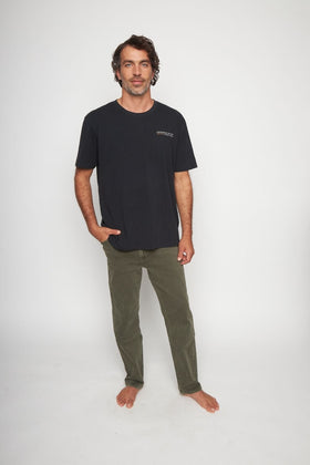Polera Rolan Orgánica Negra Hombre - 0
