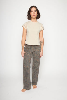 Polera Sari Orgánica Beige Mujer - 0