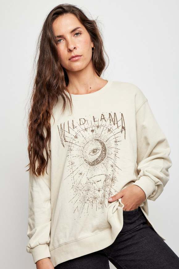 Polerón Riga Orgánico Beige Mujer