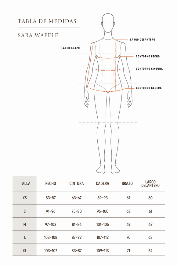 Polerón Sara Waffle Orgánico Negro Mujer