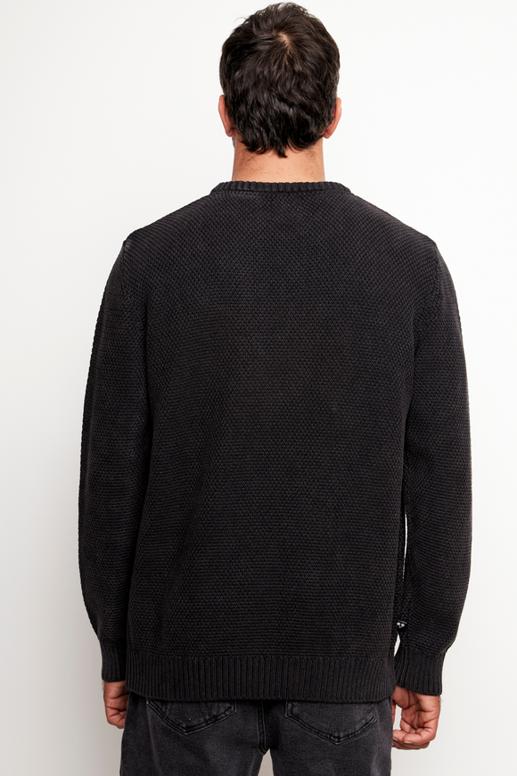 Sweater Rau Orgánico Negro Hombre