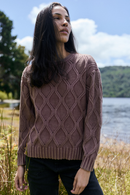 Sweater Trino Orgánico Rosado Mujer-1