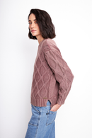 Sweater Trino Orgánico Rosado Mujer-3