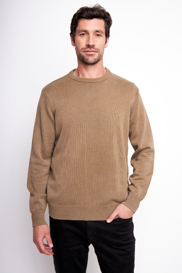 Sweater Tros Orgánico Café Hombre - 0