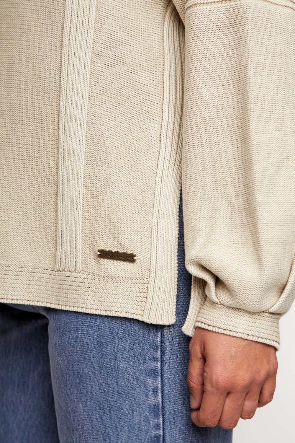 Sweater Viga Orgánico Beige Mujer