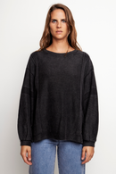 Sweater Viga Orgánico Negro Mujer-2