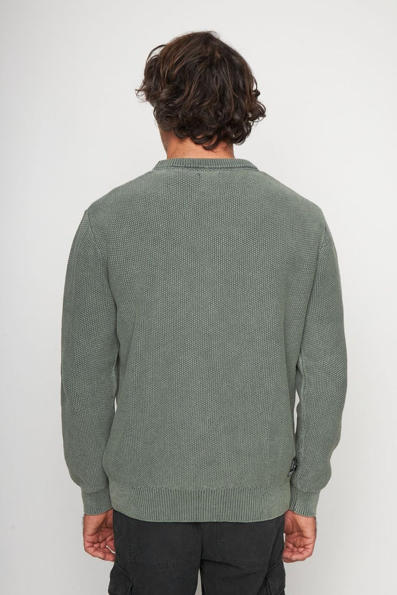 Sweater Toru Orgánico Petróleo Hombre