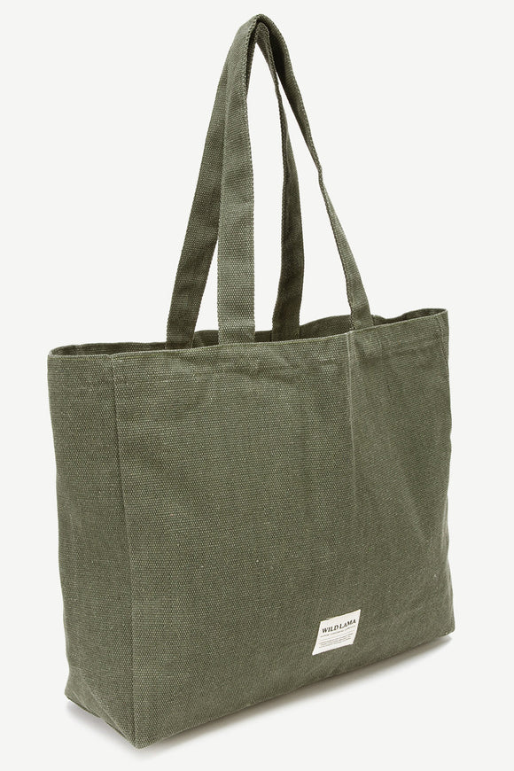 Tote Bag Taca Reciclada Verde Militar