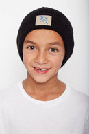 Gorro Neve Con Causa Reciclado Negro Kids-1