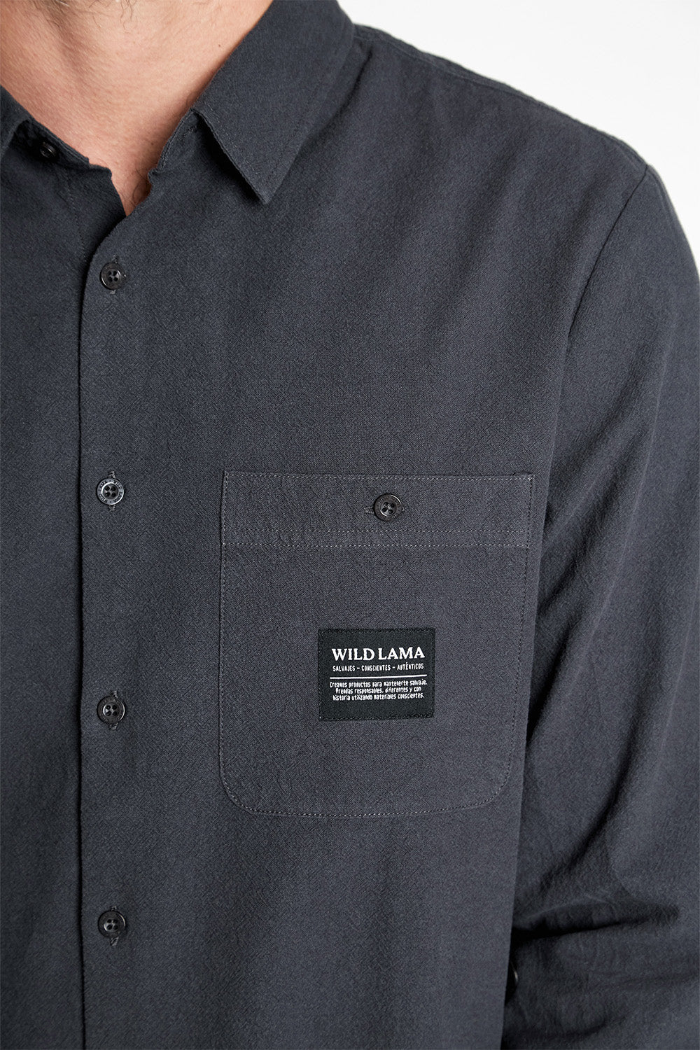 Camisa Vako Orgánica Gris Hombre