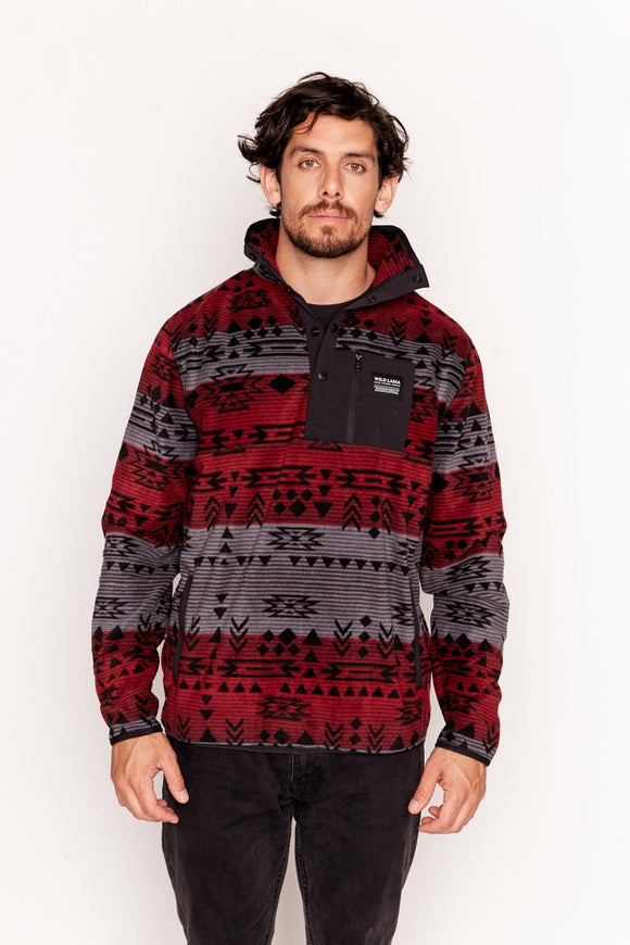 Polar Lava Man Reciclado Burdeo Full Print Hombre | Wild Lama