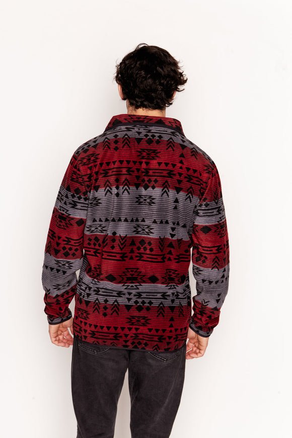 Polar Lava Man Reciclado Burdeo Full Print Hombre | Wild Lama