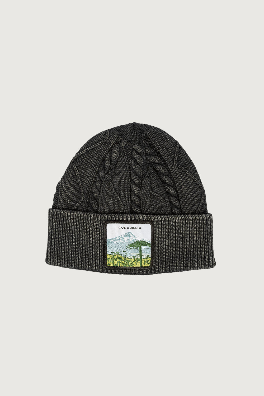 Gorro Acid Algodón Orgánico Conguillio Fit Corto Negro