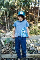 Jockey Pingüino Algodón Orgánico Petróleo Kids Wild Lama