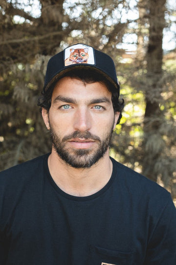 Jockey Puma Algodón Orgánico Negro | Wild Lama