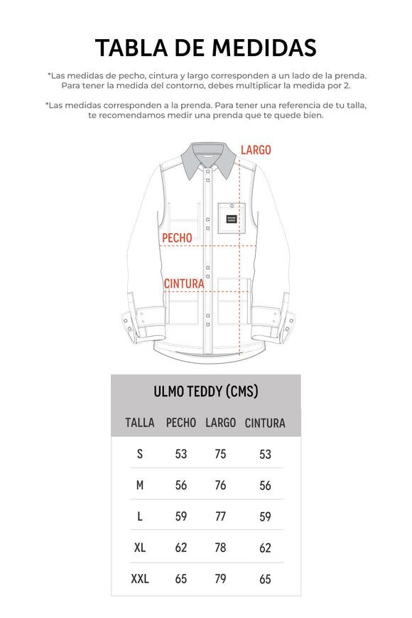 Chaqueta Ulmo Teddy Orgánica Negra Hombre