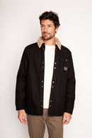 Chaqueta Ulmo Teddy Orgánica Negra Hombre-1