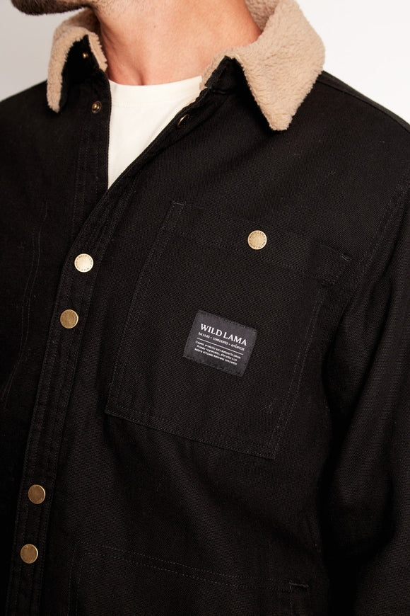 Chaqueta Ulmo Teddy Orgánica Negra Hombre