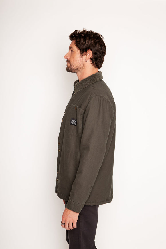 Chaqueta Ulmo Teddy Orgánica Verde Hombre