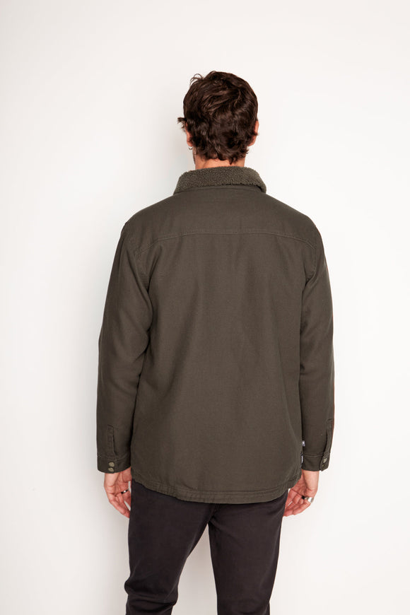 Chaqueta Ulmo Teddy Orgánica Verde Hombre