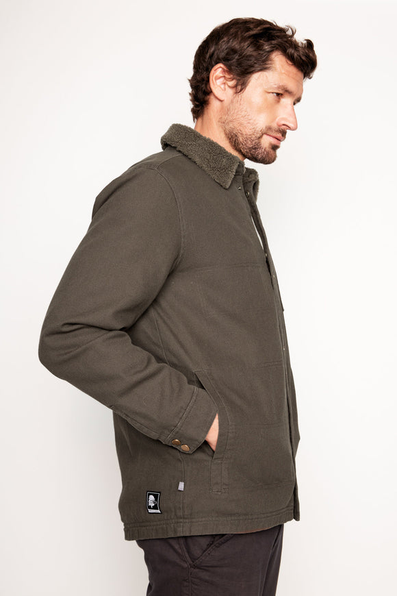 Chaqueta Ulmo Teddy Orgánica Verde Hombre
