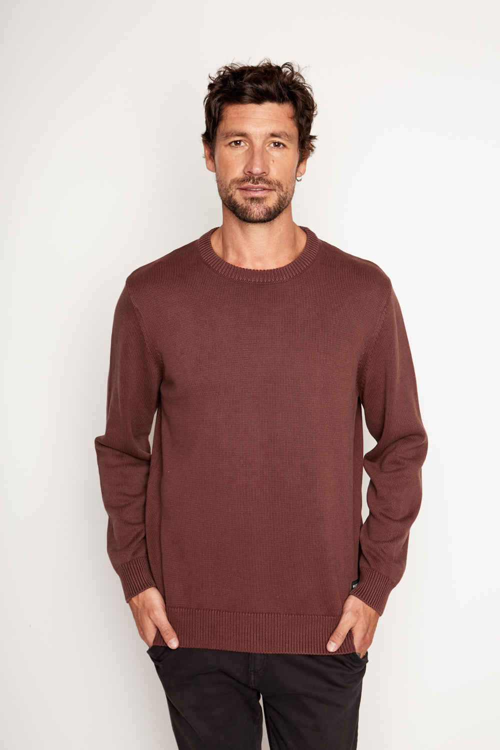 Sweater Tros Orgánico Burdeo Hombre