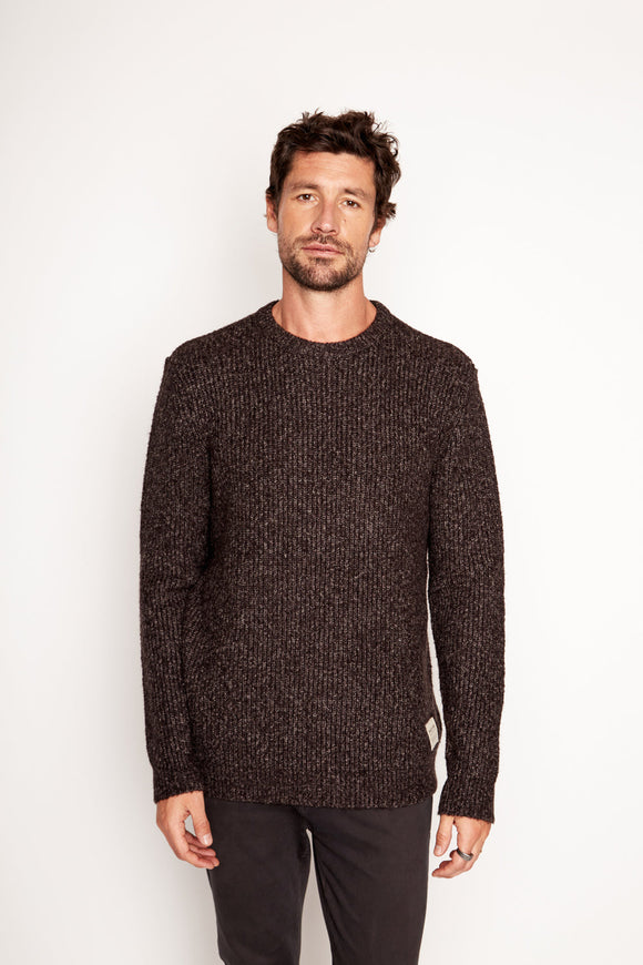 Sweater Avellano Orgánico Negro Hombre