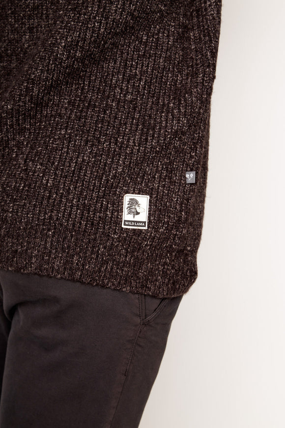 Sweater Avellano Orgánico Negro Hombre