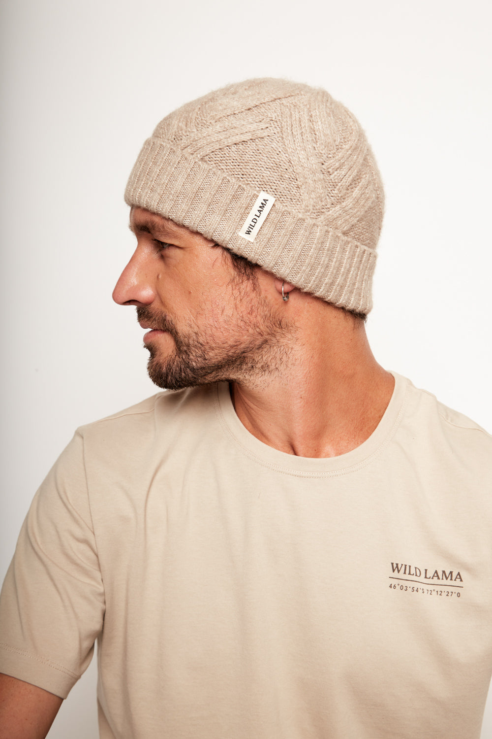 Gorro Cabos Reciclado Beige