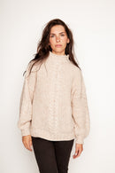Sweater Treguaco Orgánico Beige Mujer-1