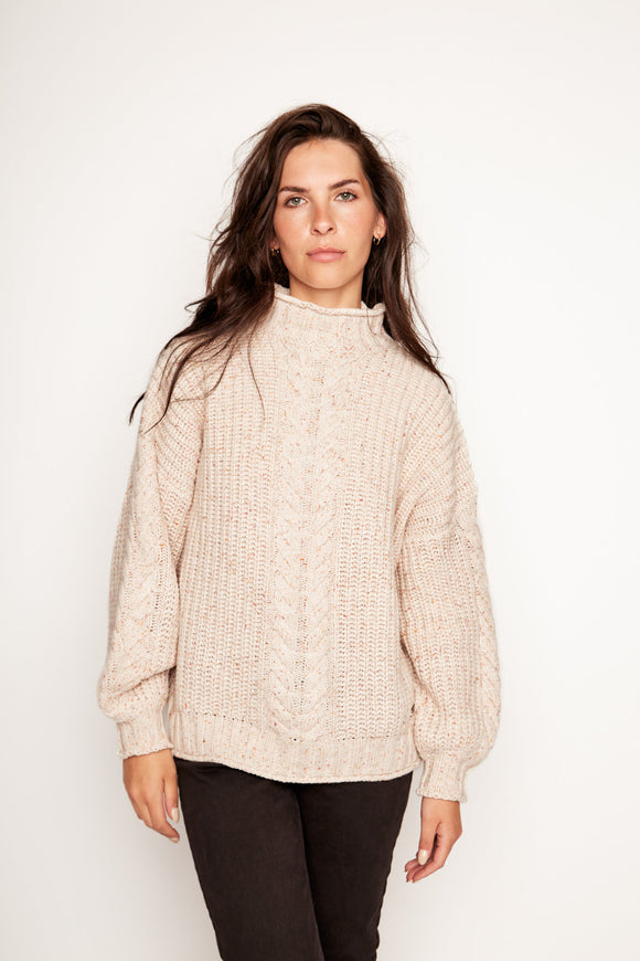 Sweater Treguaco Orgánico Beige Mujer