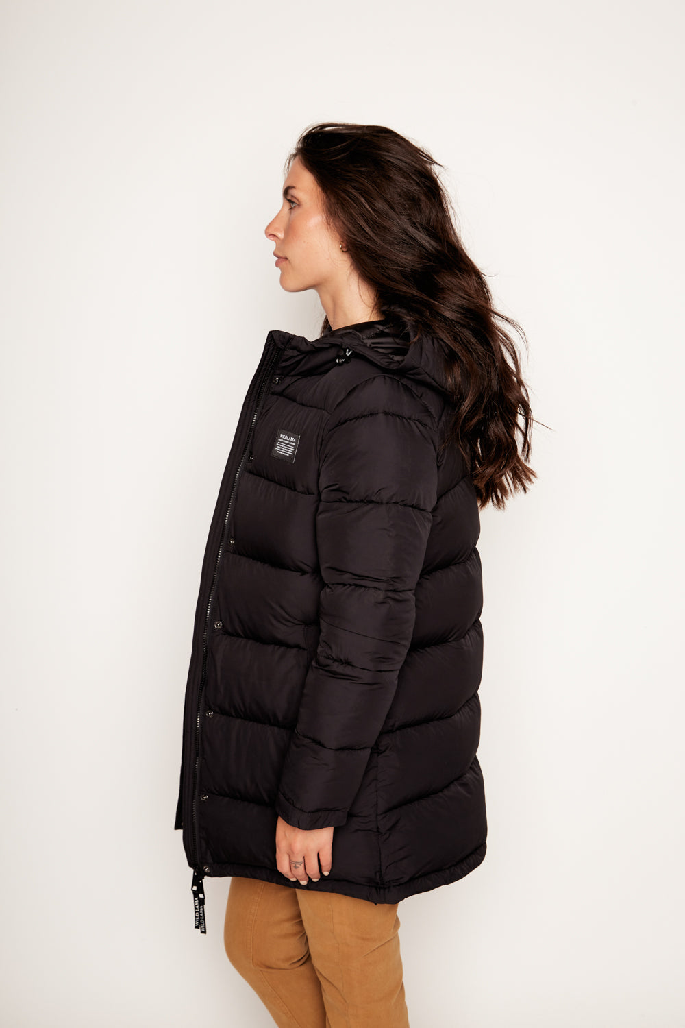 Parka Super Essential Puffa Reciclada Negra Mujer