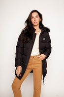 Parka Super Essential Puffa Reciclada Negra Mujer-1